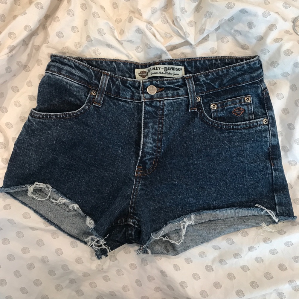 VINTAGE HARLEY DAVIDSON DENIM SHORTS